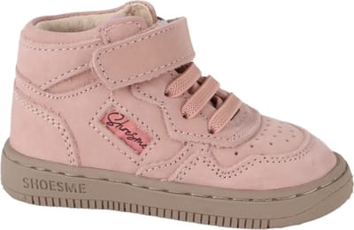 Shoesme Roze Basket Sneakertje - Sneakers Kinderen - Meisjes - Old Pink - Nubuck - Maat 23