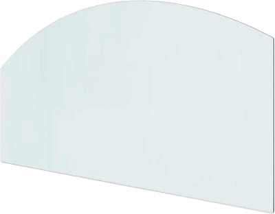 Vuurplaats Plaat - Haard Accessoire - Vloer Beschermen - Hittebestendig Glas - 100 x 50 cm - Doorzichtig