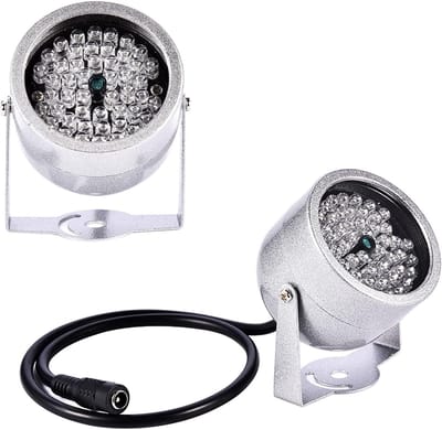 Nachtzicht Verlichting - IR Lamp - Beveiliging Camera - 48 LEDs - 5-20 Meter - Zwart