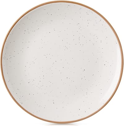 Dessertbord Keramiek Beige 20 cm - Taart Bordjes - Bord - Ontbijtbord - Borden