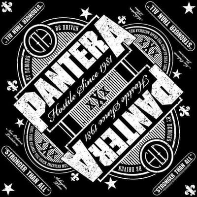 Pantera - Stronger Than All Bandana - Zwart