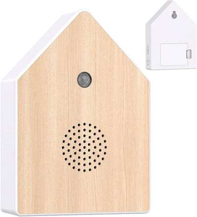 Geluidenbox Vogelzang - Natuur Geluidsbox - Ontspanning Meditatie - Bewegingssensor Automatisch - 16.2 x 11.8 x 4.3 cm - Wit