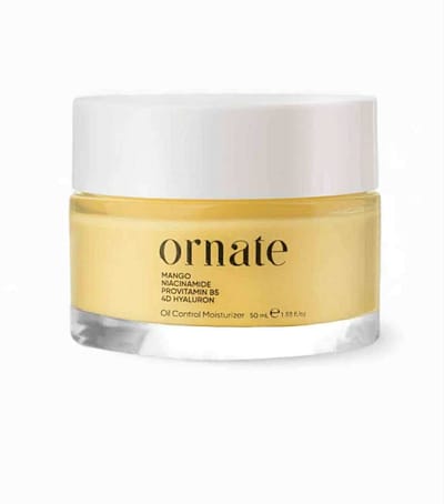 Ornate Oil Control Moisturizer Cream - Hydraterende crème op waterbasis - Herstellend - Verzachtend - Mango - Niacinamide - Provitamine B5 - 4D hyaluronzuur - Dagcrème voor Vette & Gecombineerde Huid - 50 ml