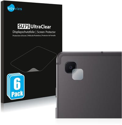Savvies - Screenprotector voor Samsung Galaxy Tab S6 Lite 2020 (ALLEEN Camera Lens) - Folie Beschermfolie transparant 6 Stuks
