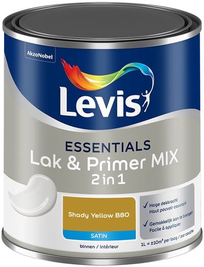 Levis - Essentials Lak & Primer Mix - Shady Yellow B80 - Mengverf - 1 L