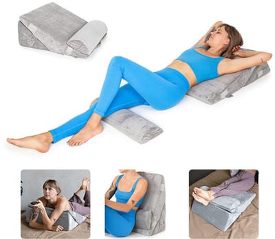 Ergonomisch Rustkussen 3-in-1 - Multifunctioneel - Verstelbaar - Traagschuim - Comfortabel en Lichtgewicht - Geschikt voor Nek en Rug
