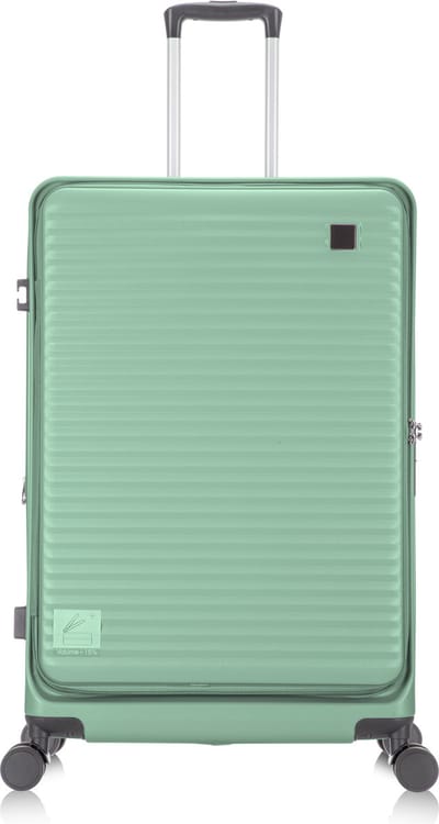 Praag Reiskoffer L - 93L - 75x48x29,5 cm - Ruimbagage - Laptopvak & Uitbreidbare Opbergruimte - TSA Slot & 360° Wielen - Ideaal Voor Lange Vakanties en Intercontinentale Reizen - Mint