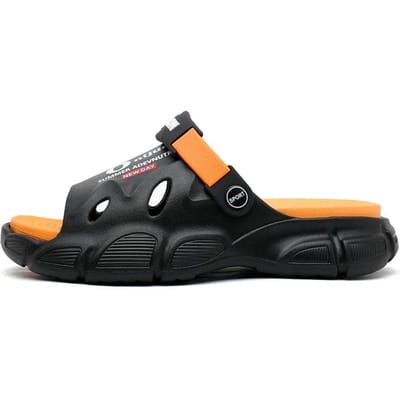 Eva Sandalen Man 2024 Slippers Chef Schoenen voor Heren Sociale Schoen Mannelijk Strand Sandalen Heren Sandel Kenner Sandaal Heren Zachte Sandalen Plat 40-41 black