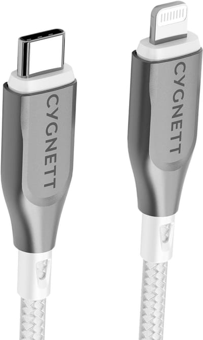 Cygnett USB-C naar Apple Lightning Kabel 1 Meter - Wit