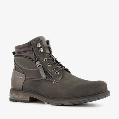 Blue Box heren veterboots grijs - Maat 40