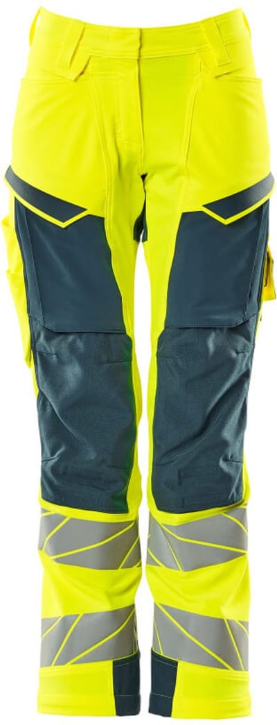 Mascot Accelerate Safe Broek met kniezakken 19078-511 - hi-vis geel/donkerpetrol - C42 - 76