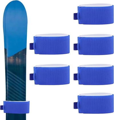 Verstelbare Draagriemen voor Ski's en Snowboards - Antislip Beschermende Pads, EVA Vulling en Extra Lengte - Ideaal voor Wintersport en Outdoor Activiteiten