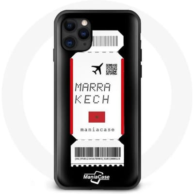 iPhone 11 hoesje vliegkaartje marrakech