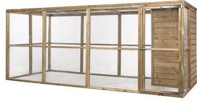 Wood Selections Volière Iris - Vogelkooi - vogelhuis voor buiten - papegaaienkooi - dierenverblijf - Vogelren - vogelverblijf