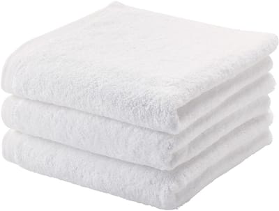 Aquanova handdoek London - 55x100 cm - Set van 3 - Wit
