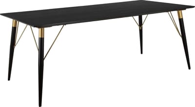 Amagi-Eettafel - 200 cm - Zwart/Goud