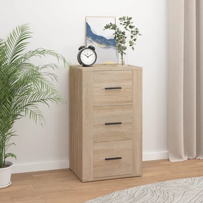 vidaXL - Dressoir - 40x33x70 - cm - bewerkt - hout - sonoma - eikenkleurig