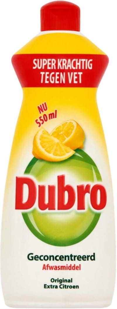 Dubro Afwasmiddel Extra Citroen - 12 x 550 ml - Voordeelverpakking