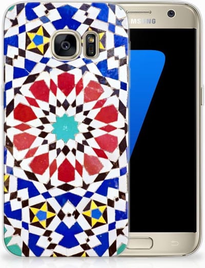 Samsung Galaxy S7 TPU Siliconen Hoesje Mozaïek