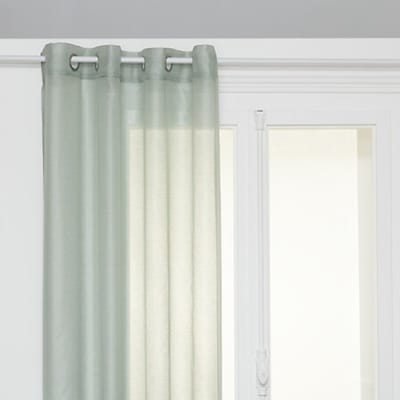 Moly Gordijn - Vitrage Gordijnen - Sheer Curtains – Lichtdoorlatende Raamgordijnen - Moderne Raamdecoratie voor Woonkamer & Slaapkamer - Polyester - 135 x 240 cm - Celadon Groen