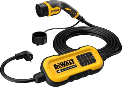 Draagbare elektrische voertuiglader - DEWALT - 3,7 kW - Type 2 + stekker - 7 m - 16 A - 230 V AC