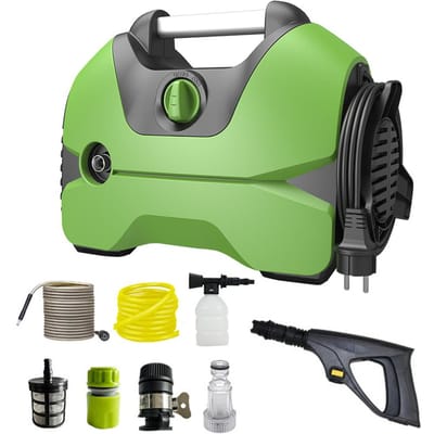 Nettoyeur haute pression électrique 2176PSI 3000W Nettoyeur haute pression avec pulvérisateur Tuyau 23FT Mousse EU Plug vert