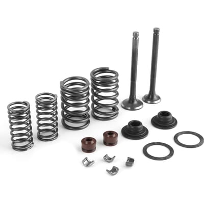 Kit d'assemblage de ressort de soupape moteur 16 pièces Polissage métal Convient pour GY6 50 60 80 100 125 150CC