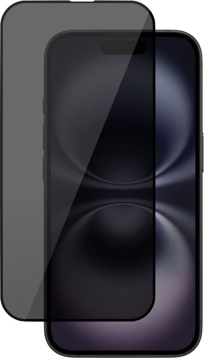 Privé Screenprotector geschikt voor Apple iPhone 16 Screenprotector - Privacy Beschermglas - Privacy Proteqt+