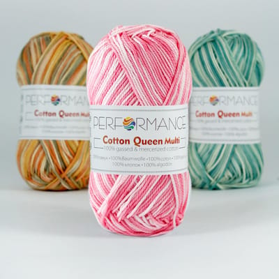 5 bollen Haakgaren - katoen kleur roze (9004) - Cotton queen multi garen