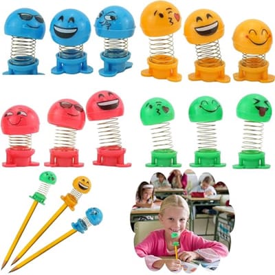 Grappige Gezicht Lente Potlood Toppers – Party Loot Bag Fillers voor Peuters