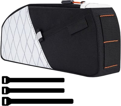 Fietstas Buis - Frame Tas - Outdoor Sport - Reflecterend Veiligheidssysteem - 1.5L Capaciteit - Wit