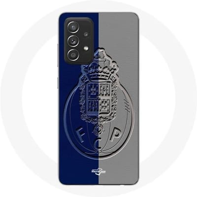 Coque Samsung Galaxy A52 fcp porto gond bleu et gris