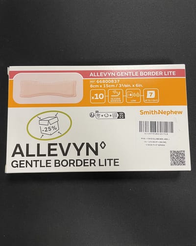 Smith & Nephew - Allevyn Gentle Border Lite - 8x15 cm - 10 stuks
