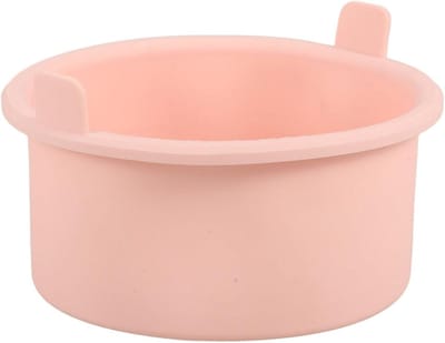 Siliconen Waxkom - Harsverwarmer Inzet - Ontharen Thuis - Antiaanbaklaag - 12 x 12 x 7 cm - Roze