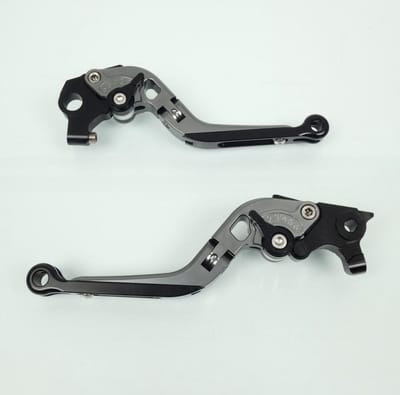 Levier frein embrayage pour moto KTM 690 Smc R 2014 à 2017 alu gris / noir Neuf