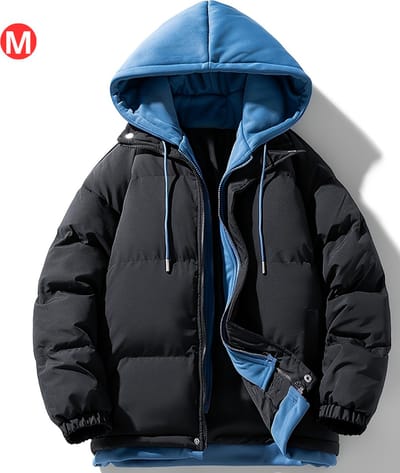 Livano Winterjas - Parka Heren Winterjas - Winter - Volwassen - Gewatteerde Jas Dames - Zwart - Maat M