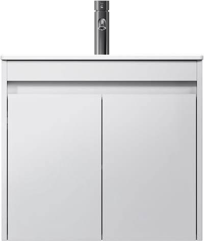 AM.PM Spike - Badkamermeubel met wastafel - 60 cm - 2 deuren - Wastafelonderkasten - Plat Pakket
