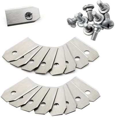 17 Parts – 30 Stuks Robotmaaier Messen met Schroeven – Geschikt voor Husqvarna Automower & Gardena – RVS Vervangmessen 35x18x0,75 mm – Slijtvast & Weerbestendig – Duurzaam Reserveonderdeel