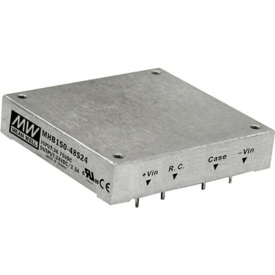 MW Mean Well MEAN WELL MHB150-48S12 DC/DC-converter 150 W Aantal uitgangen: 1 x Inhoud 1 stuk(s)