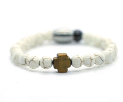Ibizamen KIDS - Jongens - armband - howliet - 6mm