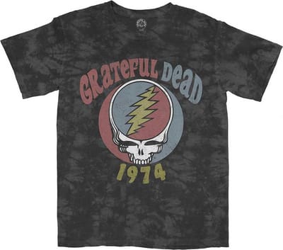 Grateful Dead - 1974 Heren Tshirt - S - Grijs