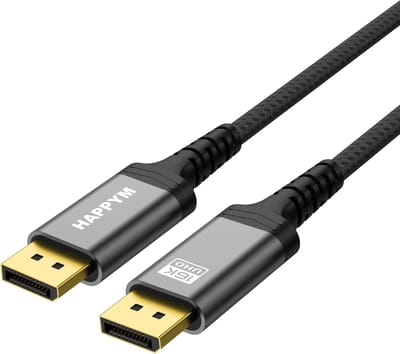Displayport 2.1 Kabel 1 Meter – Ultra High Speed 16K60Hz - 8k 120hz - 4k 240hz