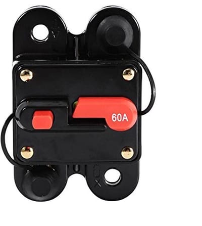 Allecto - Automatische Fusehouder - Waterproof Veiligheidsschakelaar - Betrouwbaar en veilig - 60A - Voor auto en boot - Bescherming tegen overstro...