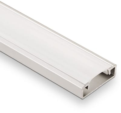5 x SOTECH LED- Profiel-33 met opal gekleurde diffusiediffusieafdekking 2m voor LED-stripes