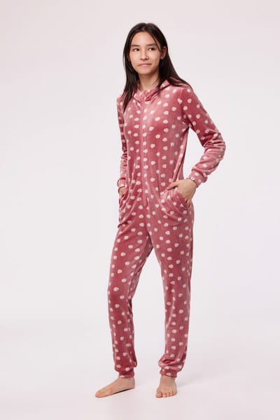Woody onesie meisjes - roze - 232-12-YOB-V/956 - maat 164