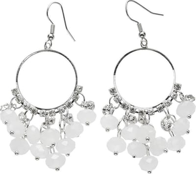 Behave - Oorhanger met glaskralen en steentjes - boho festivalstijl