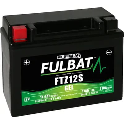 Fulbat YTZ12S Scooter Accu 12V 11.6Ah – Gel SLA Accu | Onderhoudsvrij & Gebruiksklaar