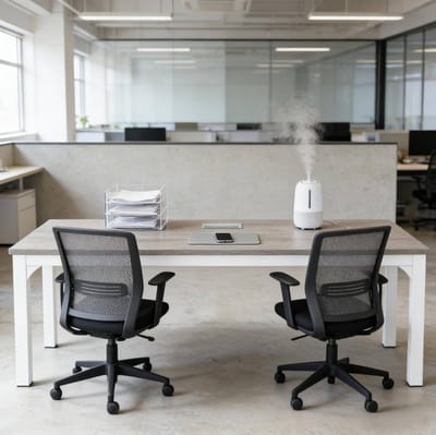 Bureau - Rechthoekig Tweepersoons Computerbureau Met Groot Werkblad - Voor Kantoor En Thuiswerkplek - Metaal En Hout - 200x70x75 Cm - Taupe Wit