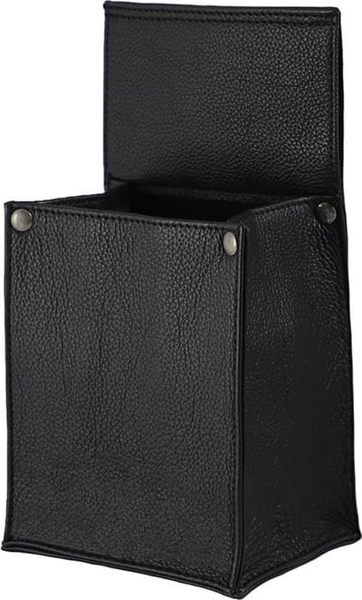 Houtkamp Leren Horeca Pinterminal Holster - Riem Holster voor mobiele Pinautomaat - Robuust Nappa Leer - Zwart