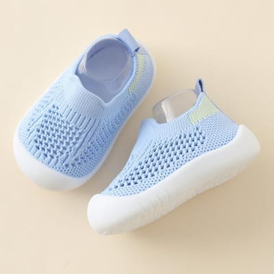 Kinderschoenen Casual ademend baby baby kinderen meisjes jongens mesh sneakers zachte bodem comfortabele antislip 11 blauw